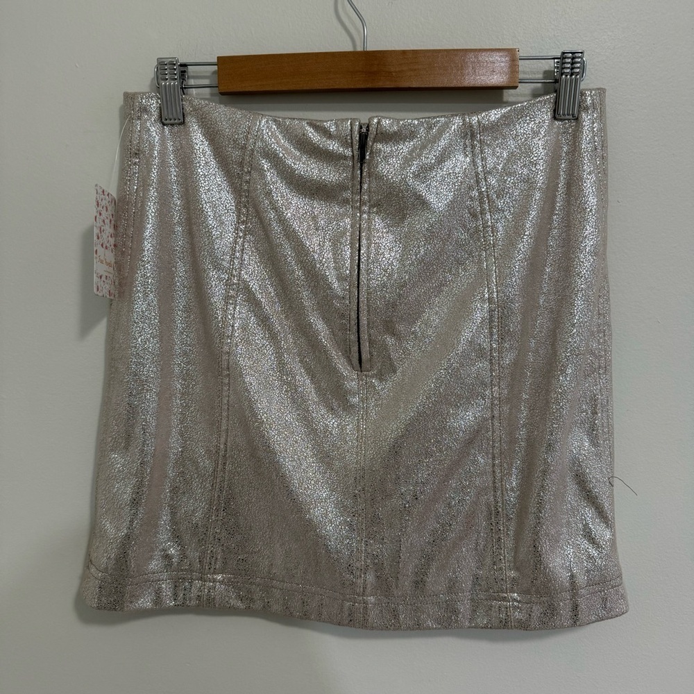 Free People NWT Modern Femme Vegan Mini Skirt - Picture 3 of 8